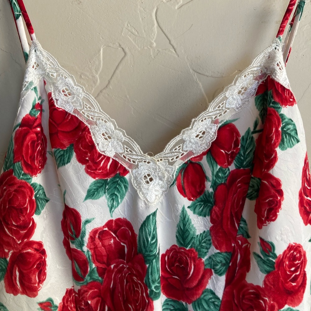 Vintage Victoria’s Secret Floral Corset Back Slip Dress - Picture 5 of 8